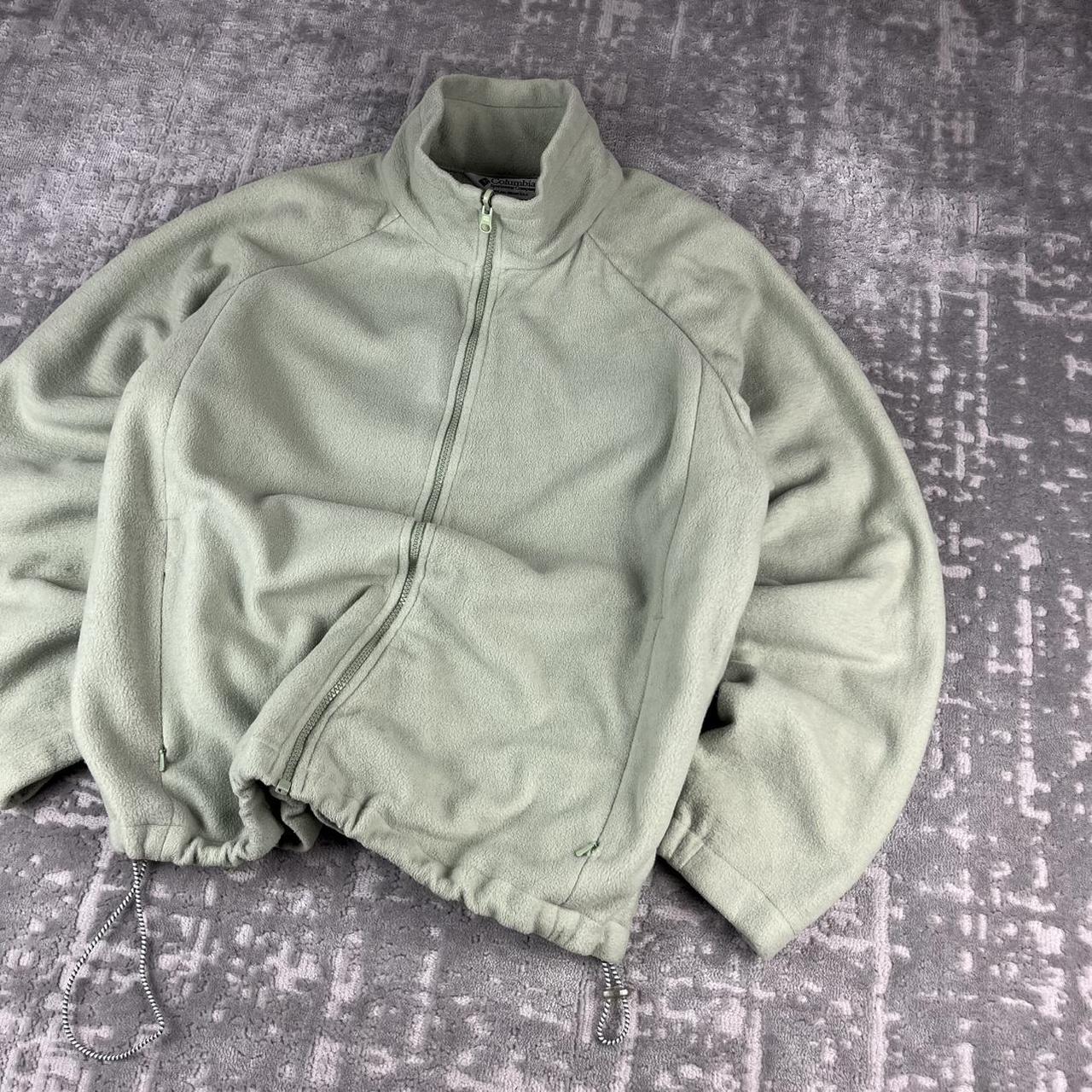 VINTAGE 00s COLUMBIA TECHNICAL FLEECE JACKET BEIGE