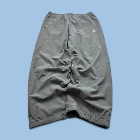 VINTAGE Y2K ADIDAS BAGGY TRACKSUIT BOTTOMS GREY
