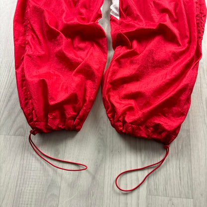 VINTAGE Y2K CHAMPION TECHNICAL BAGGY TRACKSUIT BOTTOMS RED