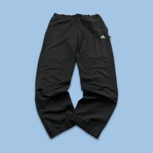 VINTAGE 90s ADIDAS BAGGY TRACKSUIT BOTTOMS BLACK