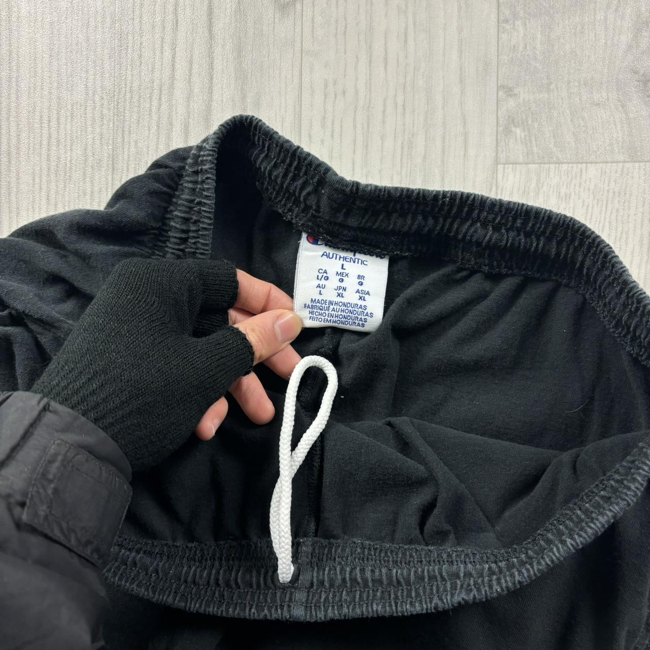 VINTAGE 00s CHAMPION BAGGY LIGHTWEIGHT SWEATPANTS BLACK