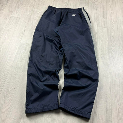 VINTAGE Y2K NIKE BAGGY CARGO TRACKSUIT BOTTOMS NAVY