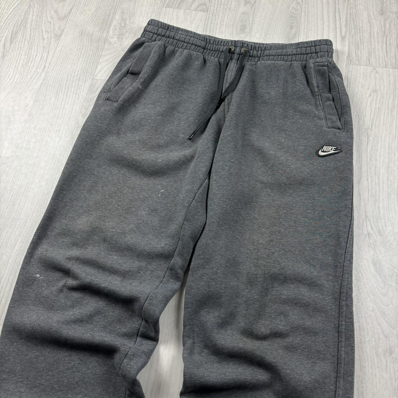 VINTAGE Y2K NIKE BAGGY COTTON SWEATPANTS CHARCOAL GREY