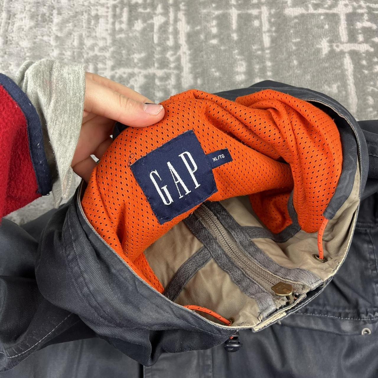 VINTAGE Y2K GAP TECHNICAL UTILITY HOODED WADING JACKET NAVY