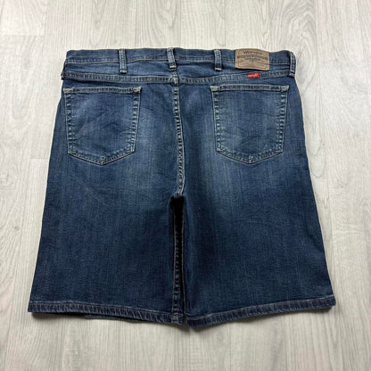 VINTAGE 00s WRANGLER BAGGY LOOSE JORTS NAVY