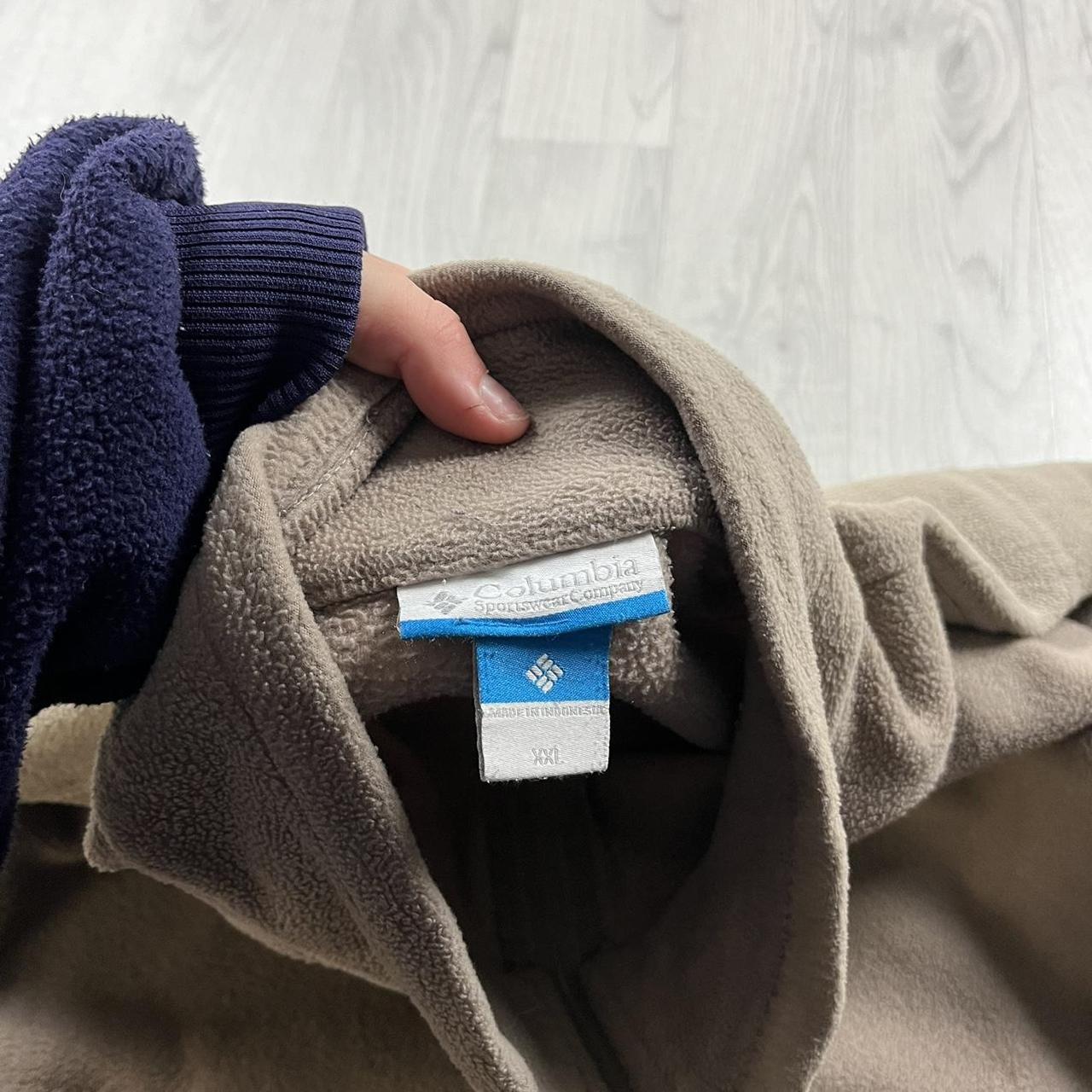 VINTAGE Y2K COLUMBIA ZIP UP FLEECE BEIGE