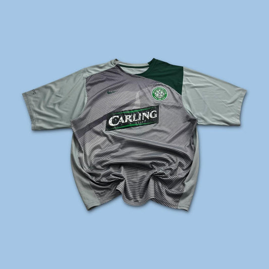 VINTAGE 00s NIKE CELTIC TRAINING FOOTBALL SHIRT GREY