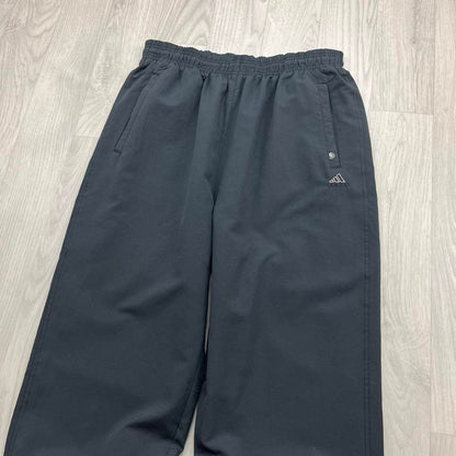 VINTAGE Y2K ADIDAS BAGGY STRAIGHT LEG TRACKSUIT BOTTOMS GREY