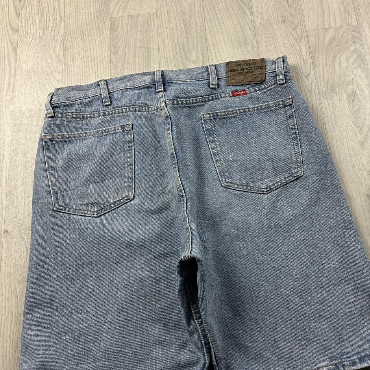 VINTAGE 00s WRANGLER BAGGY LOOSE JORTS BLUE