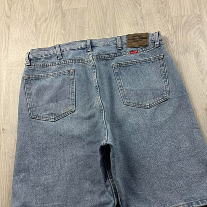 VINTAGE 00s WRANGLER BAGGY LOOSE JORTS BLUE