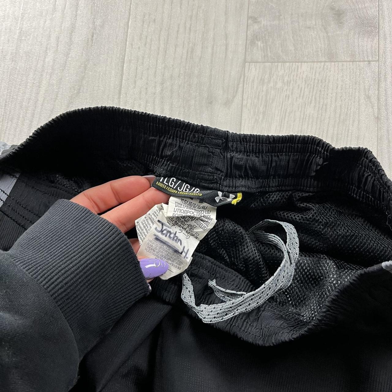 VINTAGE Y2K UNDER ARMOUR BAGGY TRACKSUIT BOTTOMS BLACK