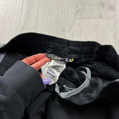 VINTAGE Y2K UNDER ARMOUR BAGGY TRACKSUIT BOTTOMS BLACK
