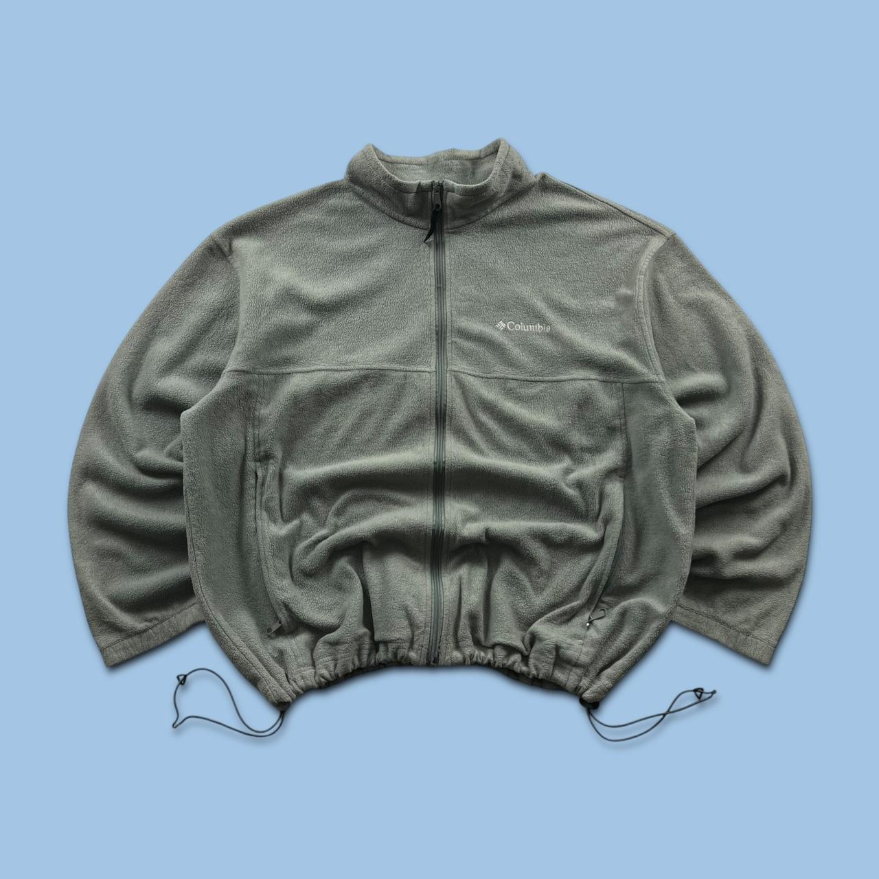 VINTAGE Y2K COLUMBIA ZIP UP FLEECE GREY