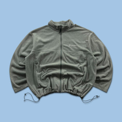 VINTAGE Y2K COLUMBIA ZIP UP FLEECE GREY