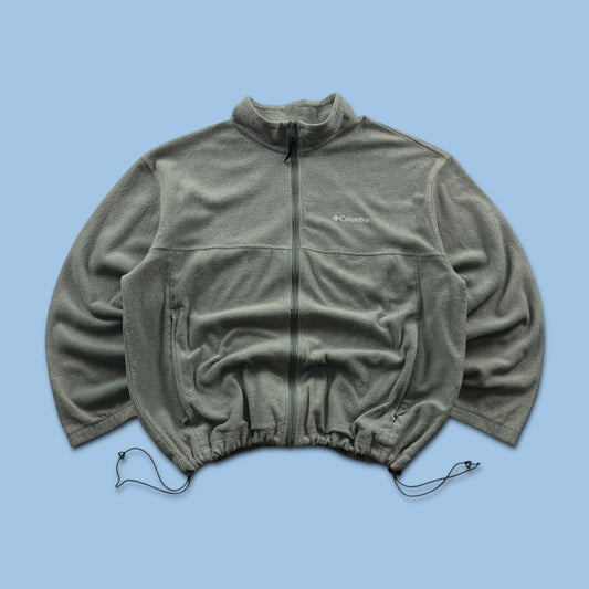 VINTAGE Y2K COLUMBIA ZIP UP FLEECE GREY