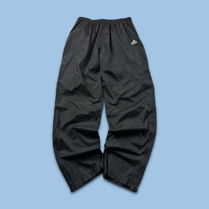 VINTAGE Y2K ADIDAS BAGGY SHELL TRACKSUIT BOTTOMS BLACK