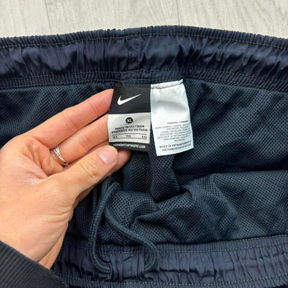 VINTAGE Y2K NIKE TECHNICAL BAGGY TRACKSUIT BOTTOMS NAVY