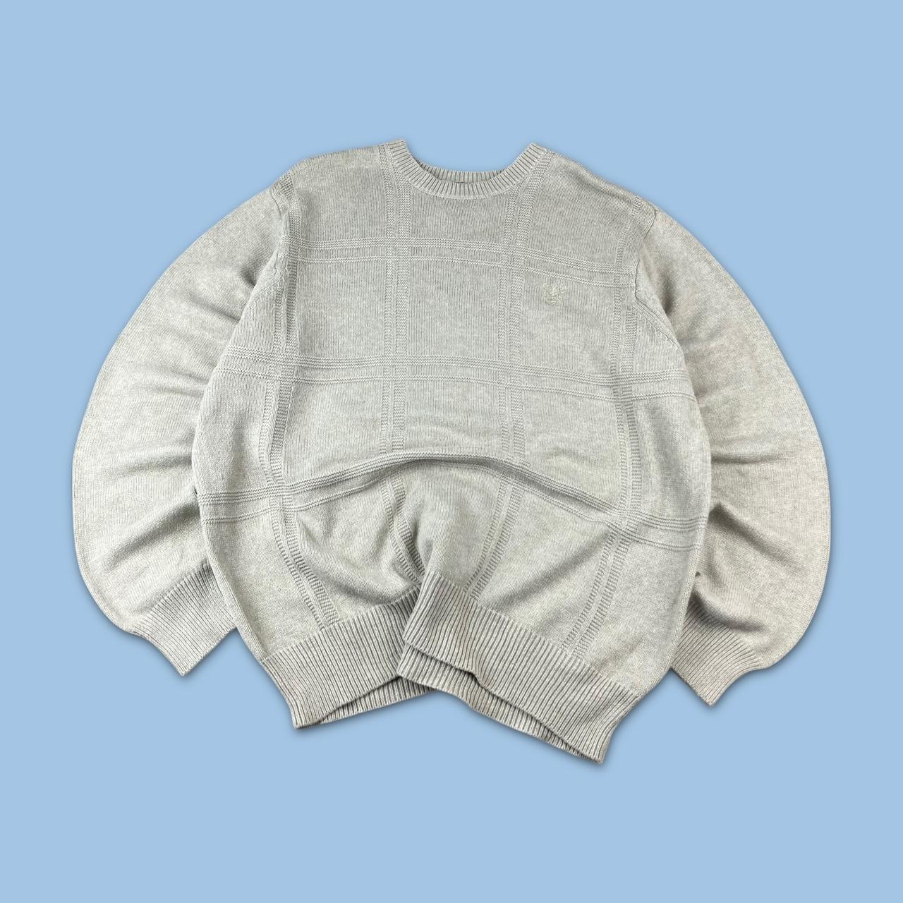 VINTAGE Y2K IZOD HEAVYWEIGHT KNITTED JUMPER CREAM