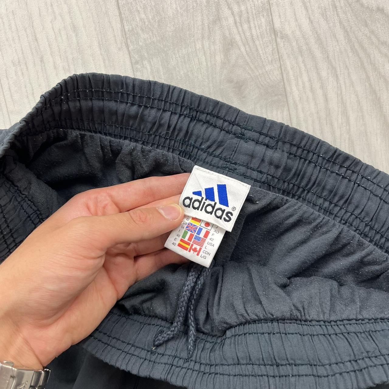 VINTAGE Y2K ADIDAS BAGGY STRAIGHT LEG TRACKSUIT BOTTOMS GREY