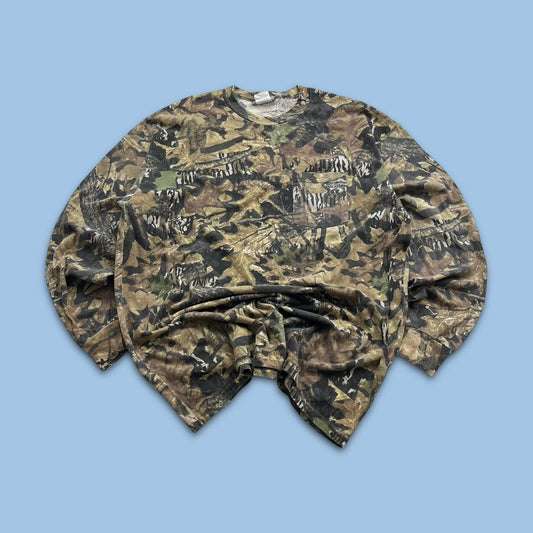 VINTAGE Y2K JERZEES REALTREE LONG SLEEVE T SHIRT CAMO