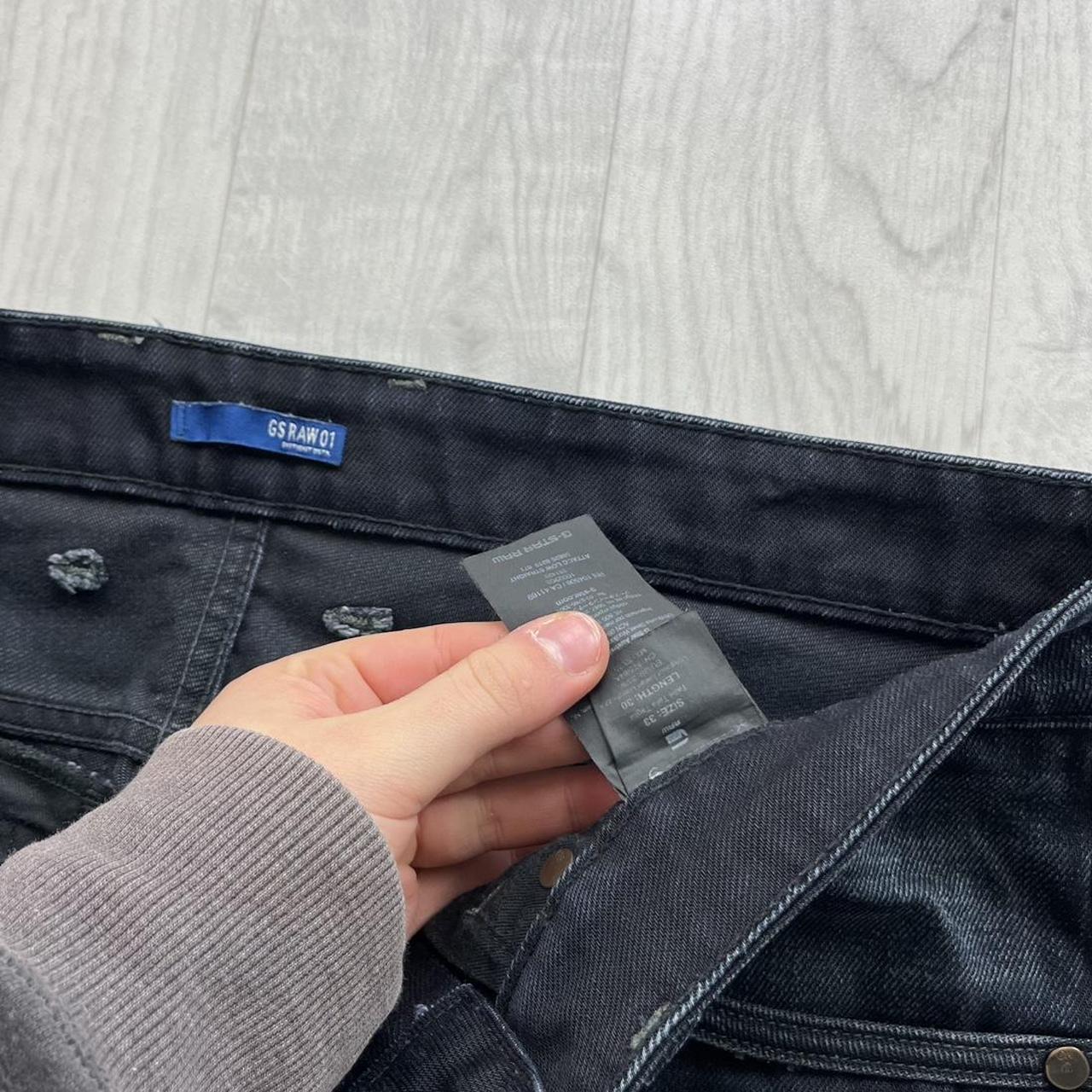 VINTAGE G STAR STRAIGHT LEG JEANS NAVY