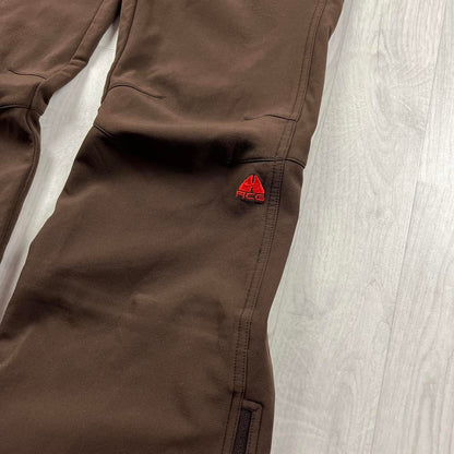 VINTAGE Y2K NIKE ACG BAGGY SKI PANTS SALOPETTES BROWN