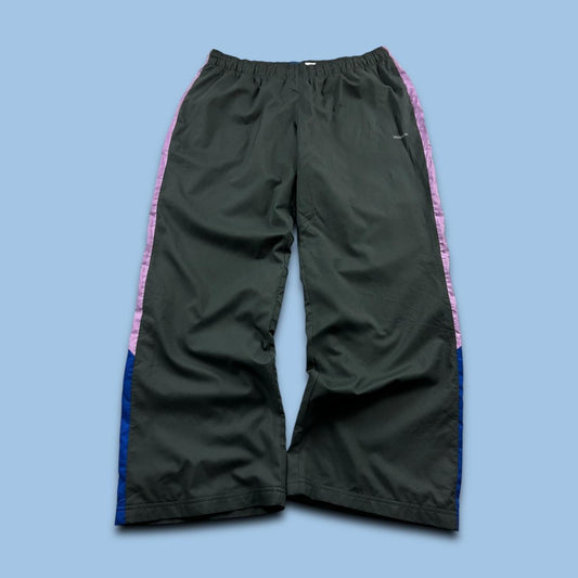 VINTAGE Y2K REEBOK WIDE LEG BAGGY TRACKSUIT BOTTOMS GREY