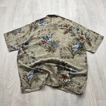 VINTAGE Y2K PIERRE CARDIN HAWAIIAN BUTTON UP SHORT SLEEVE SHIRT