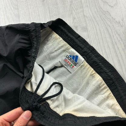 VINTAGE 90s ADIDAS BAGGY TRACKSUIT BOTTOMS BLACK