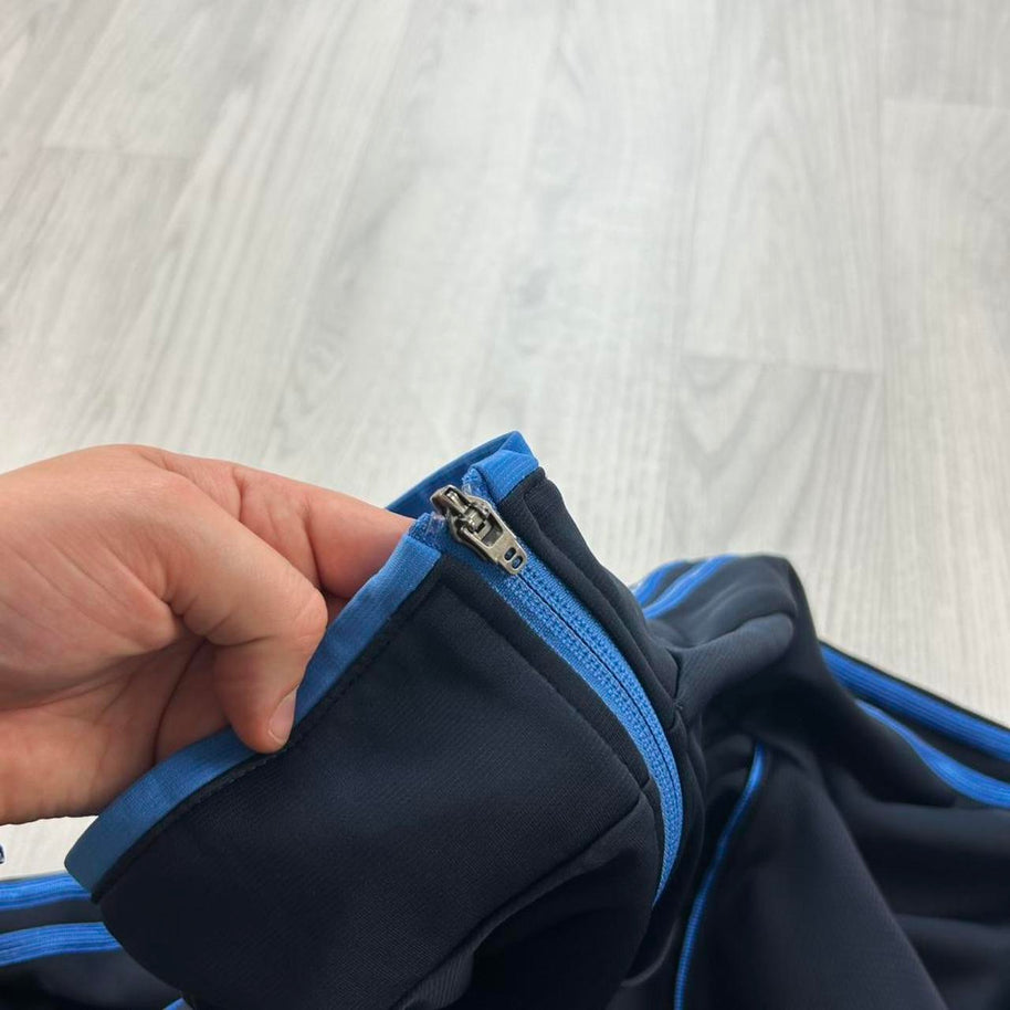 VINTAGE Y2K ADIDAS ZIP UP TRACK JACKET NAVY BLUE