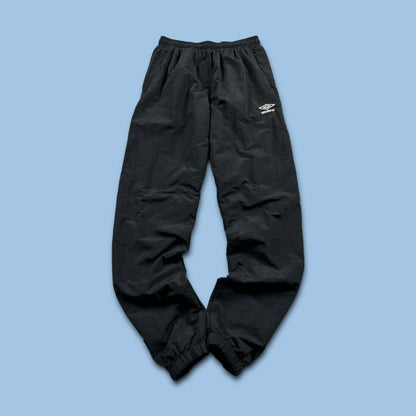 UMBRO FLEECE LINED TRACKSUIT BOTTOMS BLACK