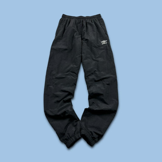 UMBRO FLEECE LINED TRACKSUIT BOTTOMS BLACK