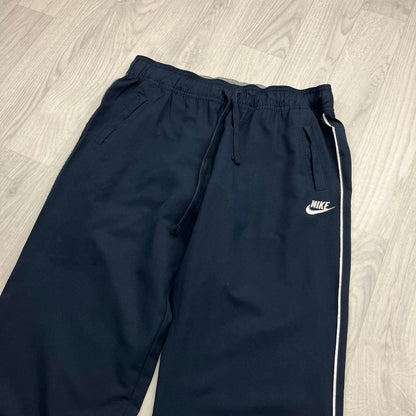 VINTAGE Y2K NIKE LOW RISE BAGGY WIDE LEG TRACKSUIT BOTTOMS NAVY