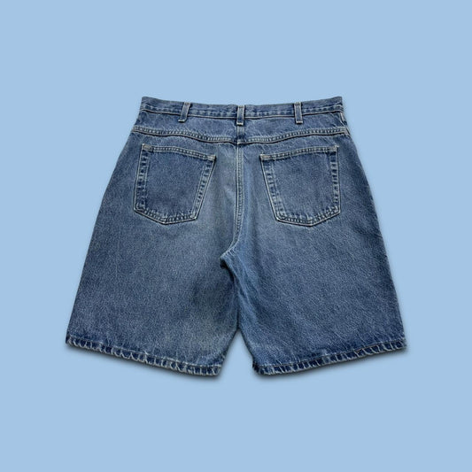 VINTAGE FADED GLORY BAGGY LOOSE SKATER JORTS BLUE (36w)
