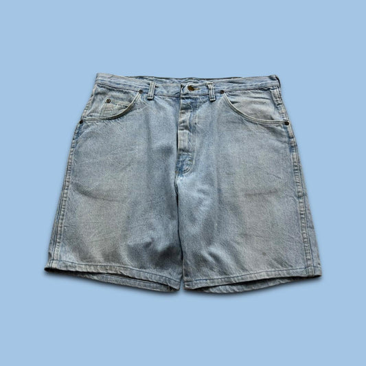 VINTAGE 00s WRANGLER BAGGY LOOSE JORTS LIGHT BLUE