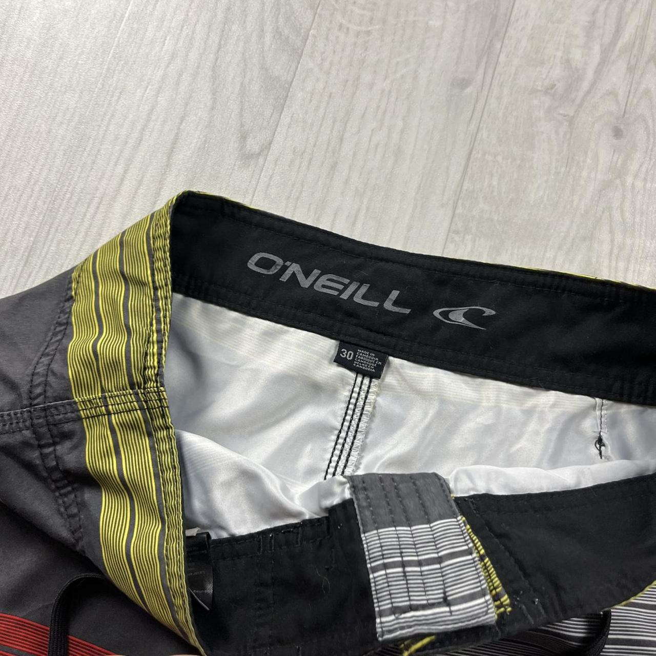 VINTAGE Y2K O’NEILL STRIPED BAGGY LOOSE BOARD SURF SHORTS MULTI
