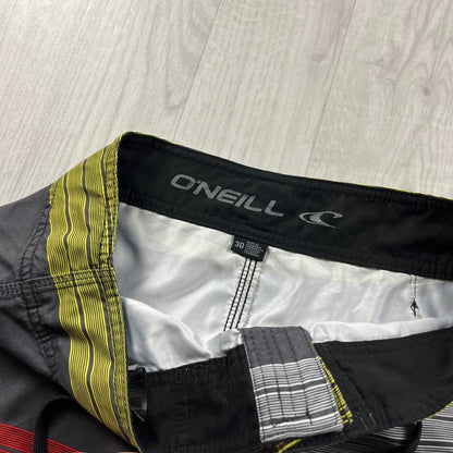 VINTAGE Y2K O’NEILL STRIPED BAGGY LOOSE BOARD SURF SHORTS MULTI