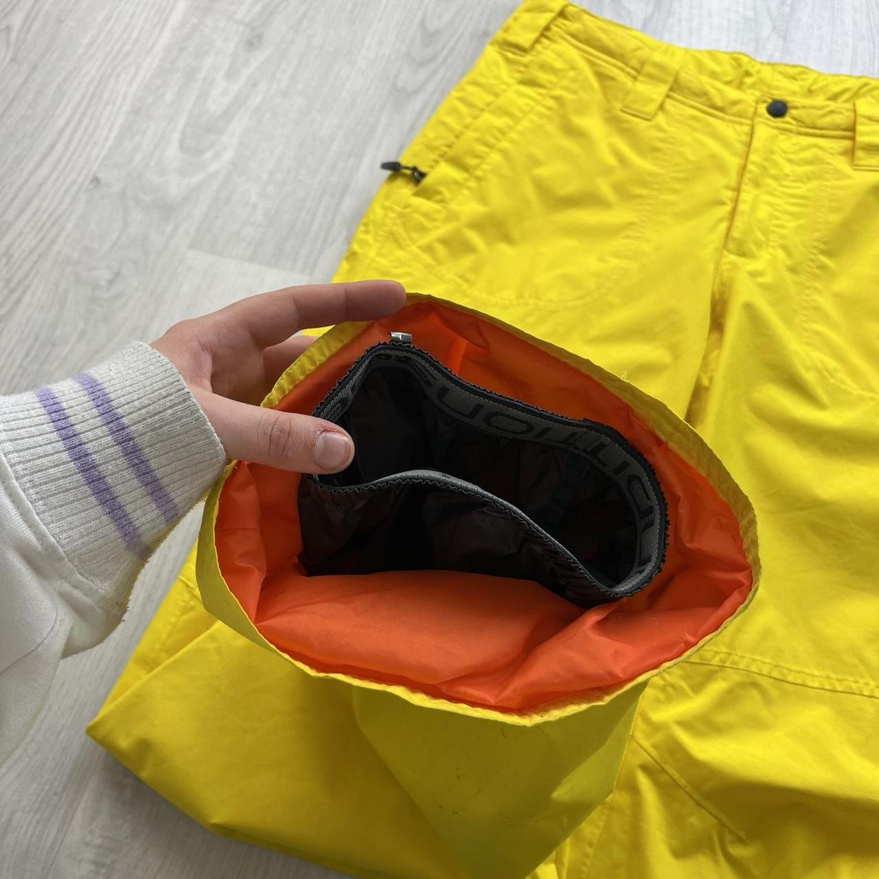 VINTAGE Y2K NIKE ACG BAGGY SKI PANTS SALOPETTES YELLOW