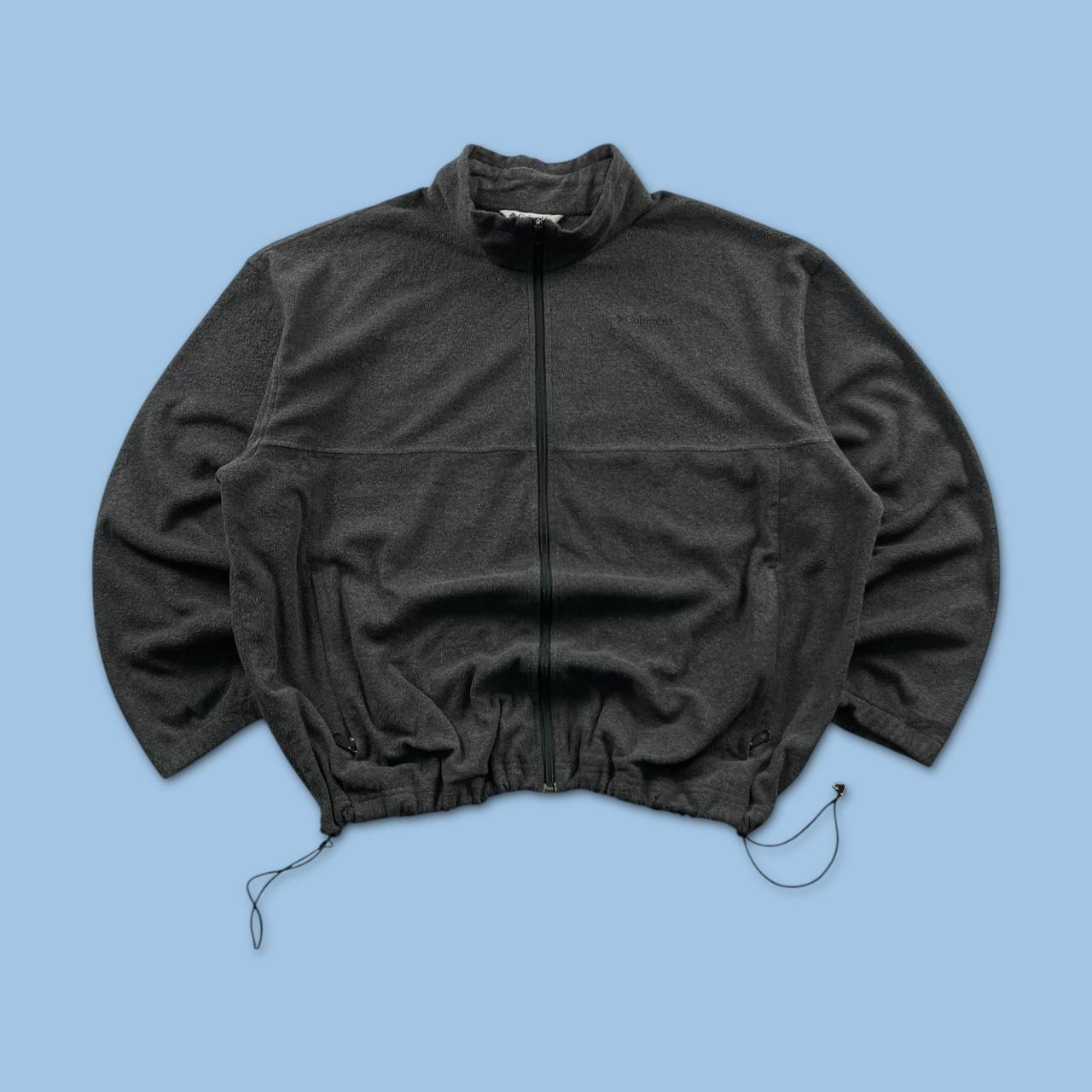 VINTAGE Y2K COLUMBIA ZIP UP FLEECE GREY
