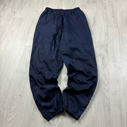 VINTAGE 90s NIKE STRAIGHT LEG TRACKSUIT BOTTOMS NAVY