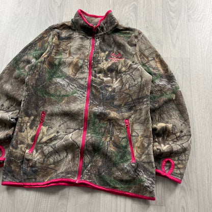 VINTAGE REALTREE ZIP UP FLEECE CAMO PINK