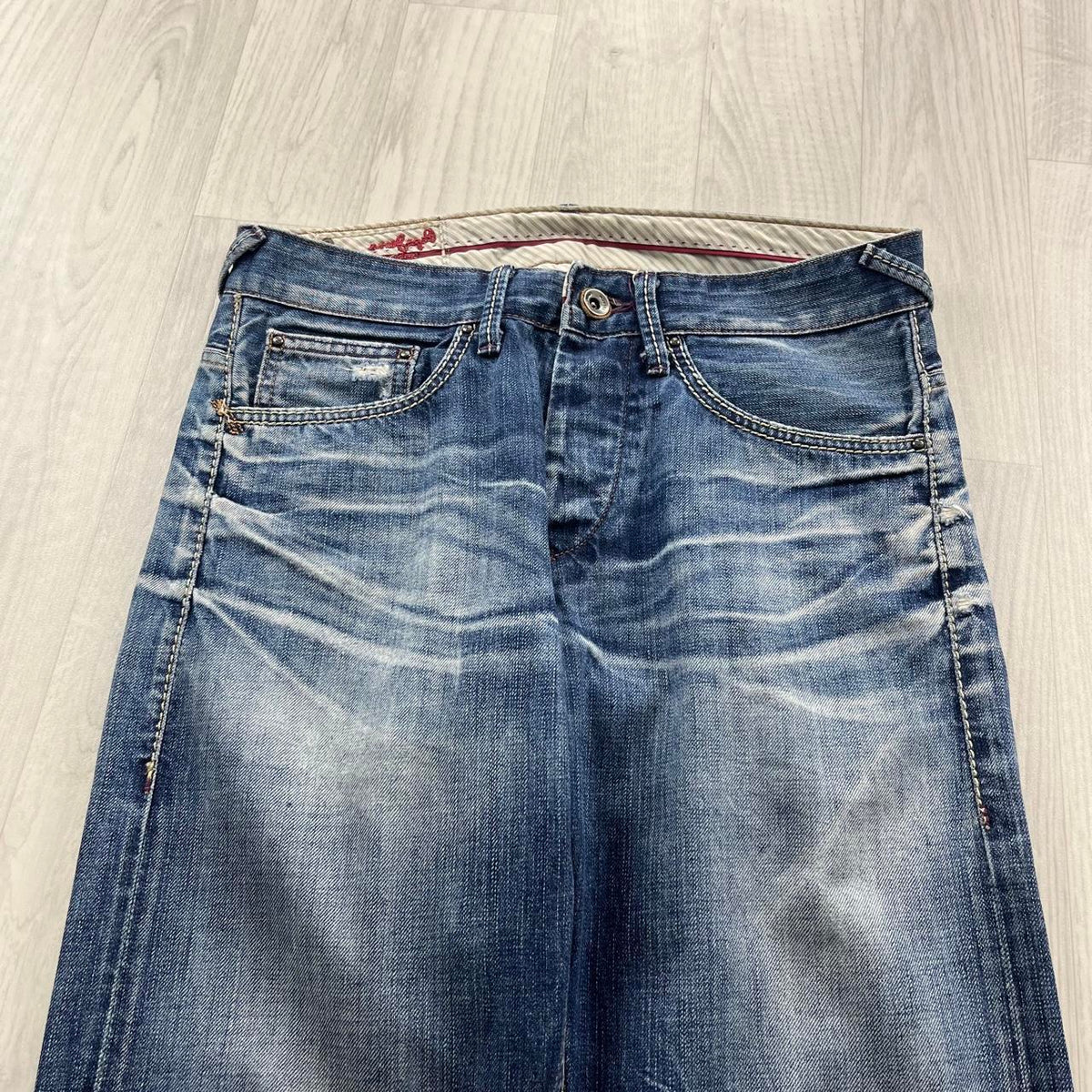 VINTAGE Y2K PEPE JEANS STRAIGHT LEG JEANS BLUE