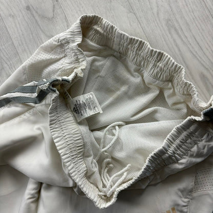 VINTAGE Y2K ADIDAS BAGGY TRACKSUIT BOTTOMS WHITE
