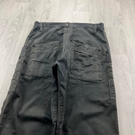 VINTAGE Y2K G STAR BAGGY UTILITY JEANS FADED BLACK