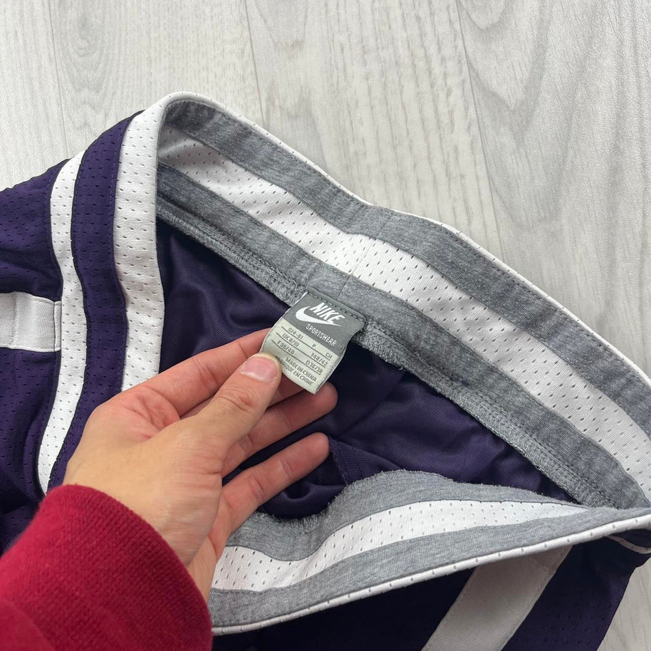 VINTAGE Y2K NIKE LOW RISE TRACKSUIT BOTTOMS PURPLE