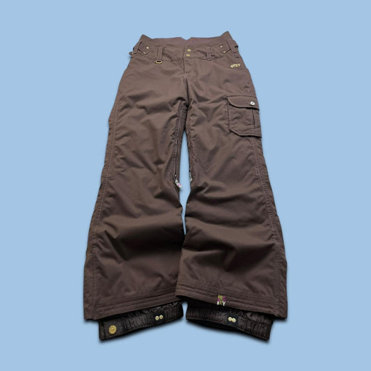 VINTAGE Y2K ROXY BAGGY SKI PANTS SALOPETTES BROWN