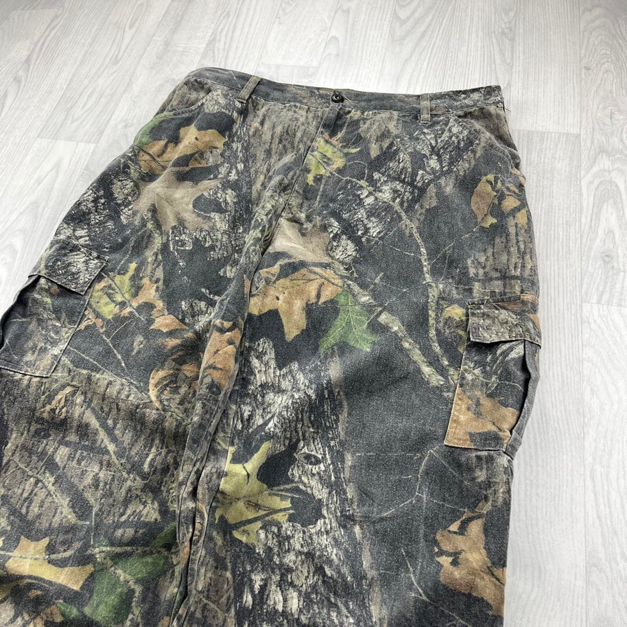 VINTAGE JERZEES REALTREE BAGGY CAMO CARGO PANTS