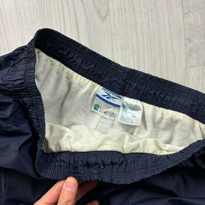 VINTAGE Y2K REEBOK BAGGY TRACKSUIT BOTTOMS NAVY