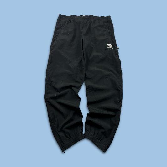 VINTAGE 90s ADIDAS BAGGY TRACKSUIT BOTTOMS BLACK