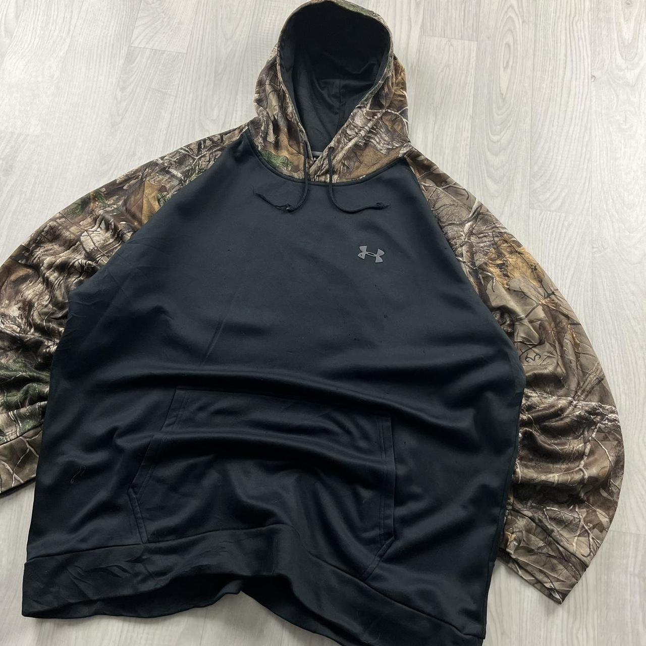 VINTAGE UNDER ARMOUR REALTREE HOODIE CAMO BLACK